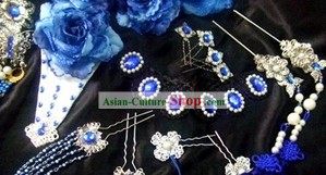 Blue Princess Hair Accessories Set