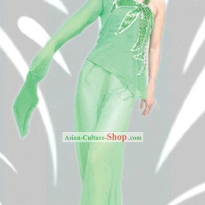 Traditional Chinese Leaf Dance Costume for Women