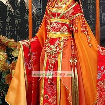 Ancient Chinese Princess Clothing and Hair Accessories Complete Set for Adults or Children