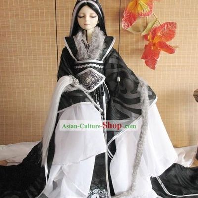 Ancient Chinese Astrologer Costume and Hat