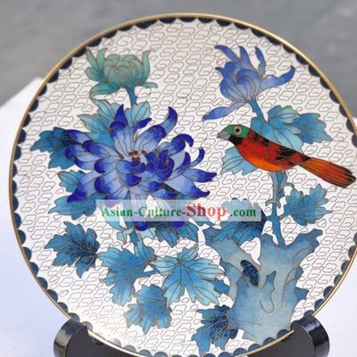 Chinese Classic Cloisonne Decoration Plate