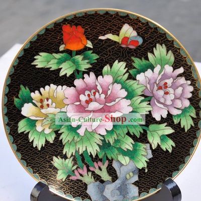 Chinese Classic Cloisonne Decoration Plate