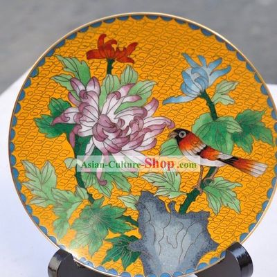 Chinese Classic Cloisonne Decoration Plate