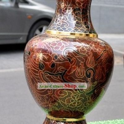 Chinese Classic Cloisonne Flower Vase