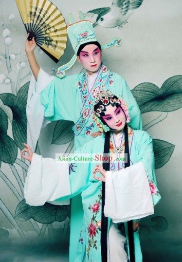 Peking Opera Costumes 2 Sets for Men and Women