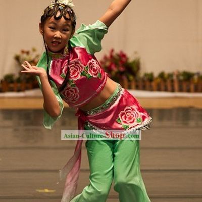Chinese Classical Flower Dance Costume for Children