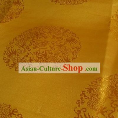 Traditional Chinese Dragon Brocade Fabric