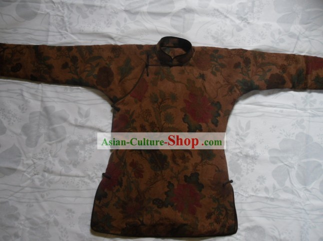 Traditional Chinese Royal Tang Silk Winter Jacket for Women