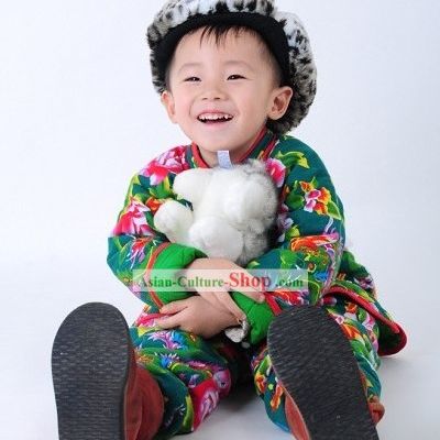 Traditional Chinese Spring Festival Celebration Clothing for Boys