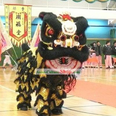 Festival Celebration Long Wool Lion Dance Costume Complete Set