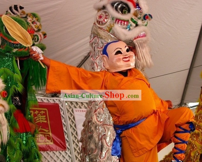 Happy Spring Festival Laughing Monk Mask and Costumes