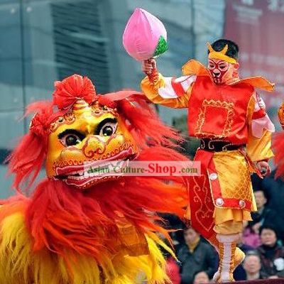Northern Lion Dance Costume and Leading Monkey King Costume