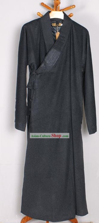 Traditional Chinese Long Winter Warm Monk Robe