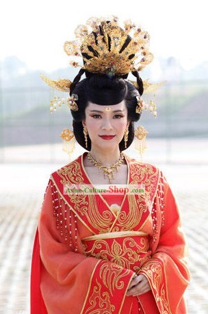 Ancient Empress Hair Accessories and Necklace Set