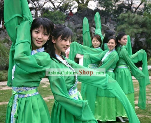 Ancient Chinese Ta Ge Dance Costume Complete Set