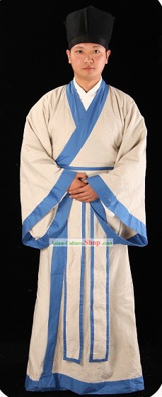 Ancient Chinese Teacher Costumes and Hat