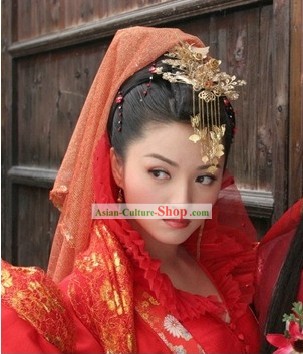 Ancient Chinese Wedding Veil and Accessories