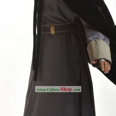 Ancient Chinese Qing Dynasty Prince Cape Costume Complete Set