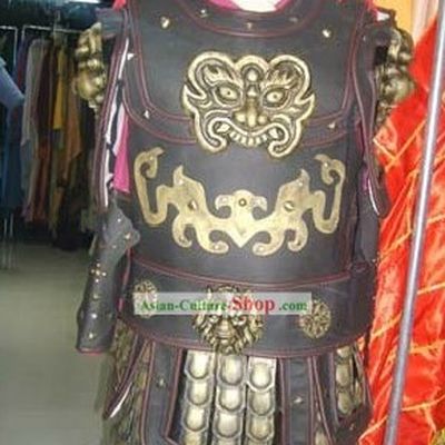 Ancient Chinese General Armor Costumes and Helmet