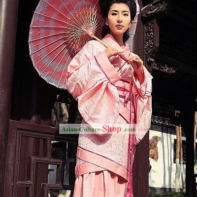 Ancient Chinese Pink Women Han Fu Hanfu Clothing