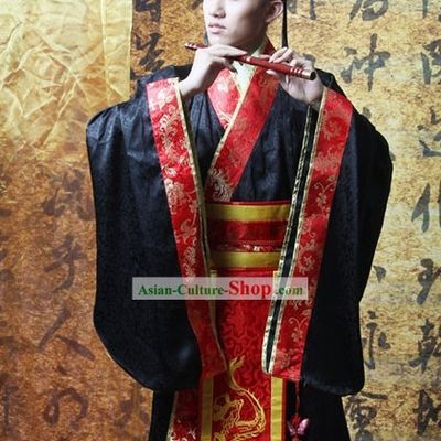 Ancient Chinese Prince Costume and Crown Complete Set