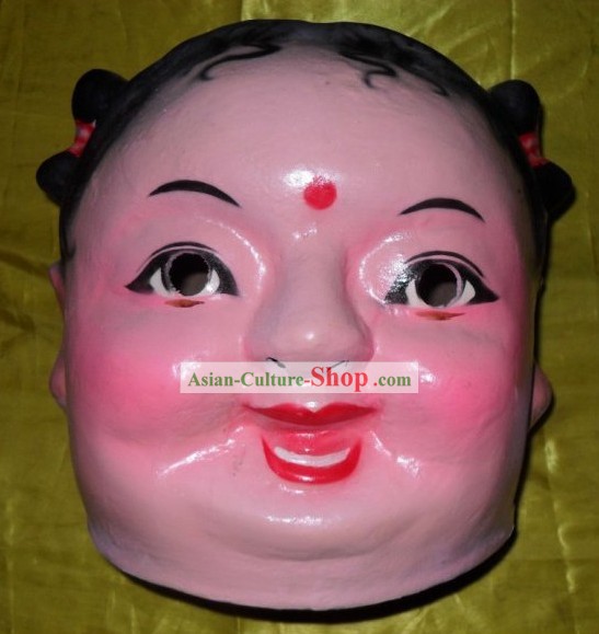 Chinese New Year Celebration Laughing Girl Mask