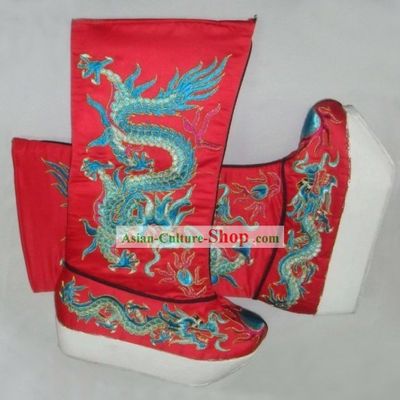Traditional Chinese Dragon Boots