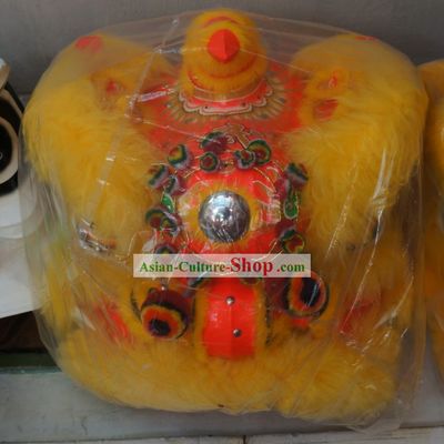 Supreme Handmade Long Wool Lion Dancing Costume Complete Set