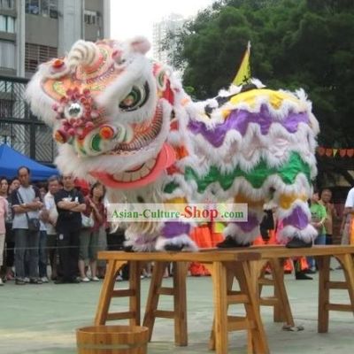 Happy New Year Chinese Classical FUT SAN Rainbow Lion Dance Costumes