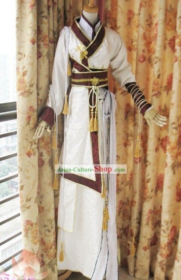 Ancient Chinese Swordsman Costumes Complete Set for Men