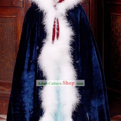 Ancient Chinese Long Winter Cape for Kids