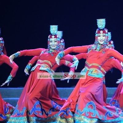 Traditional Mongolian Dance Costume for Women