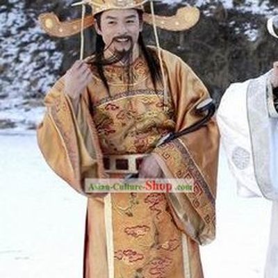 Chinese God of Happiness Fu Xing Costumes Complete Set