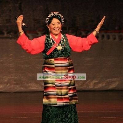 Chinese Tibetan Women Clothing Complete Set