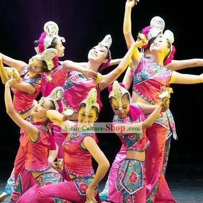 Chinese Folk Ethnic Minority Costume for Women