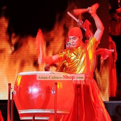 Chinese Drummer Dance Costume Set