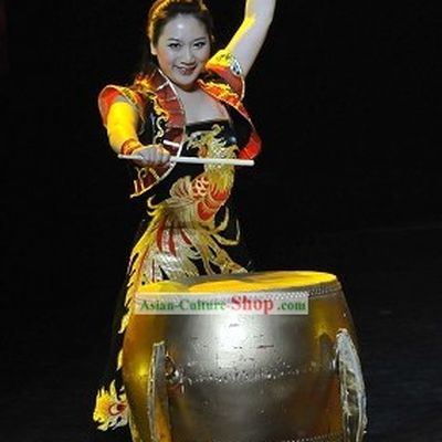 Chinese Leading Drummer Phoenix Costume Complete Set