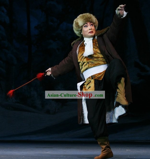 Taking Tiger Mountain by Stategy Peking Opera Costume and Hat Set