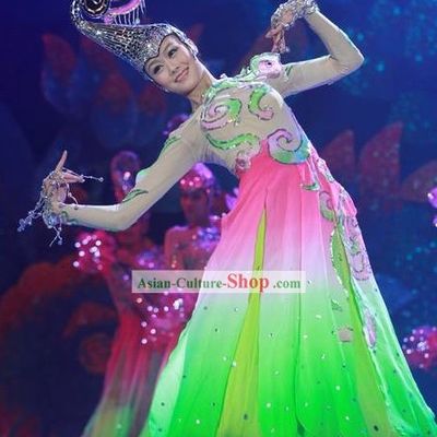Chinese Flower Leading Dancer Costume Complete Set