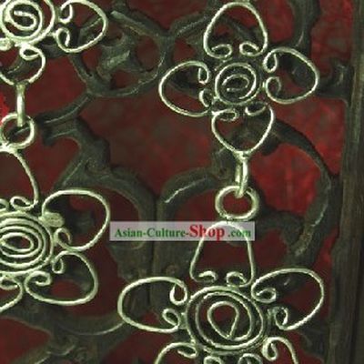 Chinese Hand Carved Miao Earring