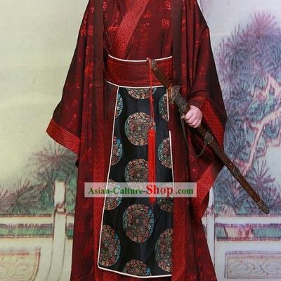 Tang Dynasty Wedding Hanfu Set for Bridegroom
