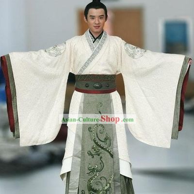 Ancient Chinese Han Dynasty Prince Dragon Robe Set