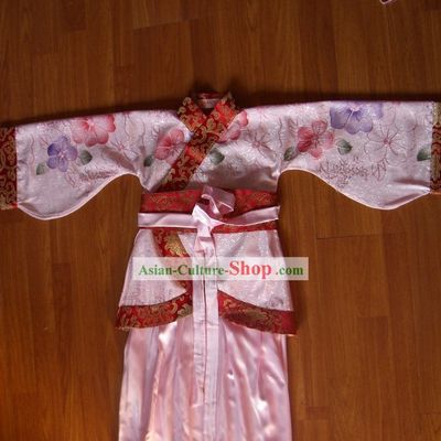 Chinese Koto Performance Costume Set for Children