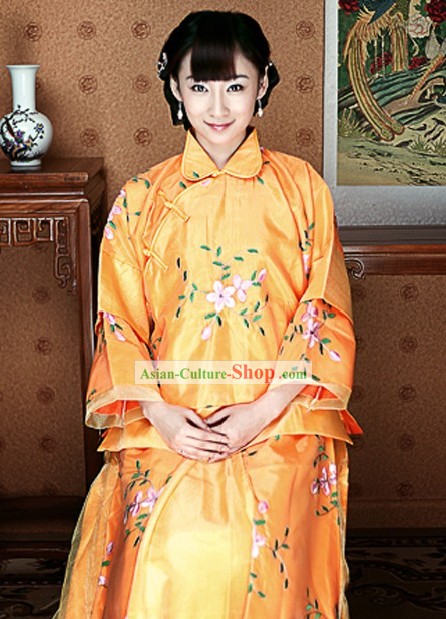 Min Guo Xiu He Ju Zi Hong Le Drama Costumes Complete Set