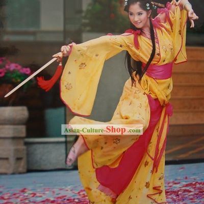 Ancient Chinese Swords Dance Costumes Complete Set