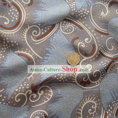 Chinese Maple Leaf Silk Fabric