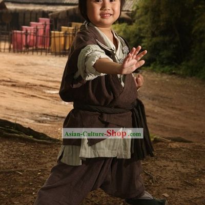 Ancient Chinese Kung Fu Costumes Set for Children