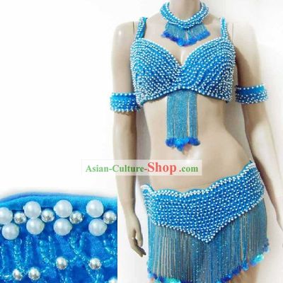 Top Competition Short Belly Dance Costumes Complete Set for Women