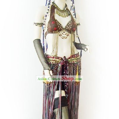 Top Custom Made Belly Dance Costume Complete Set for Women