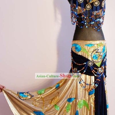 Top Belly Dance Performance Costumes Complete Set for Women